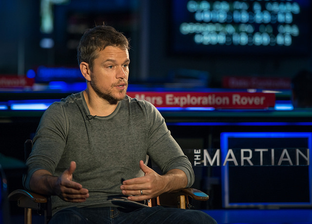 Matt Damon da vida al autronauta "Mark Watney" | Nasa HQ Photo/FlickrCC